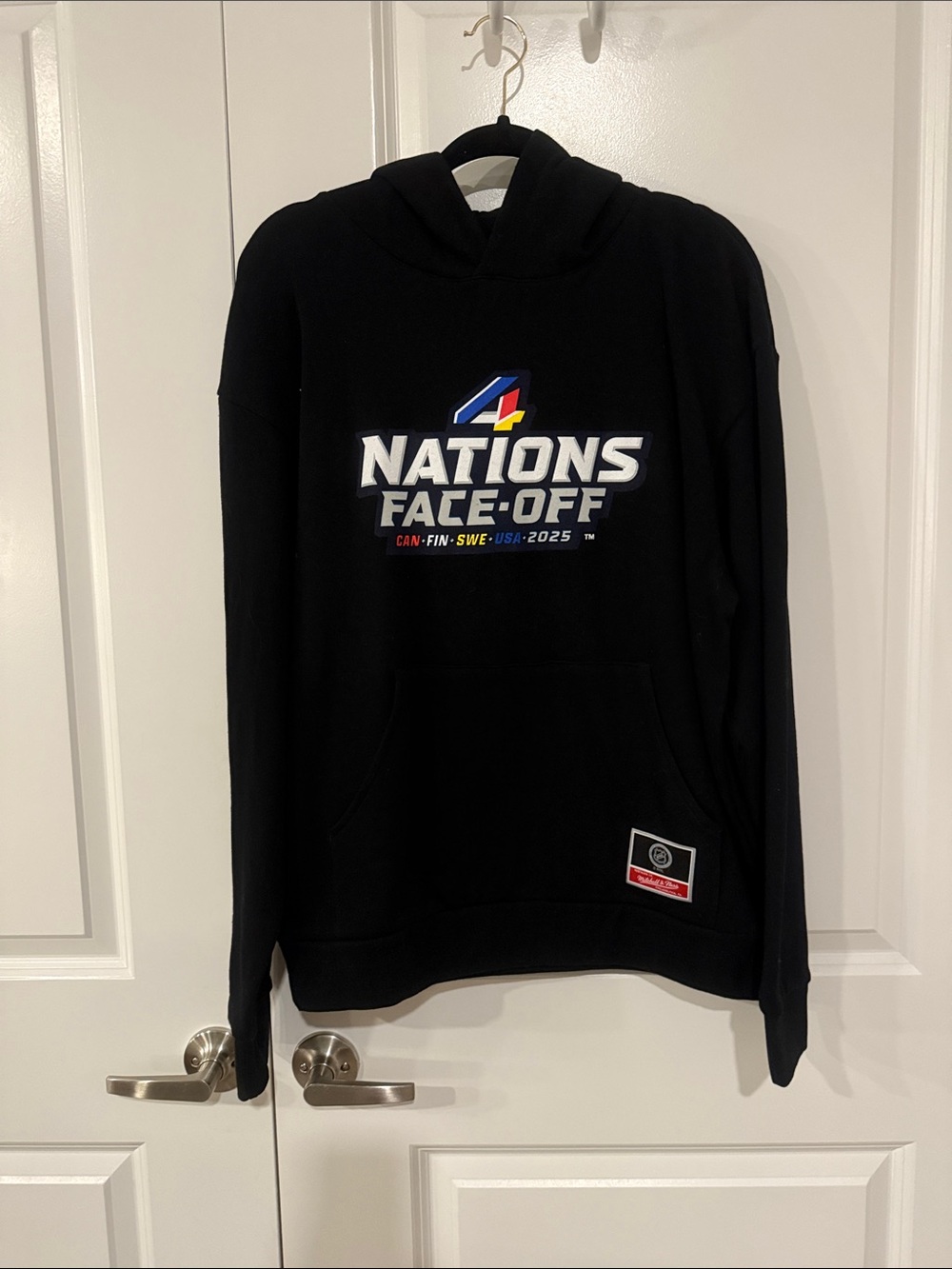 4 NATIONS FACE-OFF Black Logo Hoodie